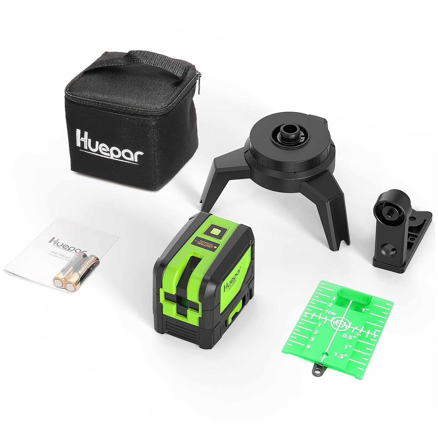 Huepar Huepar 9300G Laser Plumb Leveler Tool Self-Leveling Green Plumb Bob for Soldering 197Ft Range Battery Included - View 7 of 9