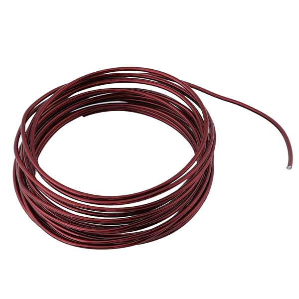 Hztyyier 200 Inch Anodized Aluminum Bonsai Training Wire Available in 4 Colors Rust Resistant Bronze and Red Options