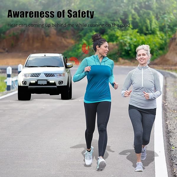 YouthWhisper Lightweight Bone Conduction Headphones: Wireless Open-Ear Sports Earphones for Running & Hiking - View 4 of 9