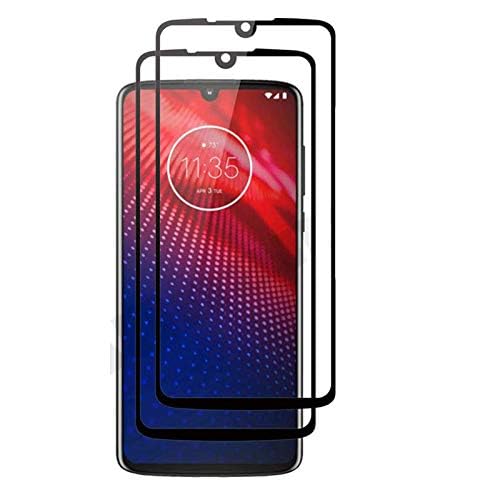 VIESUP VIESUP Motorola Moto Z4 Full Coverage Tempered Glass Screen Protector 2 Pack Anti Scratch HD Film - View 4 of 6