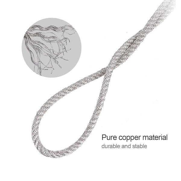 Zerone Zer One 32 Strands Silver Plated Speaker Wire High Temperature Resistant Twisted Copper Subwoofer Cable Repair 2M - View 3 of 8