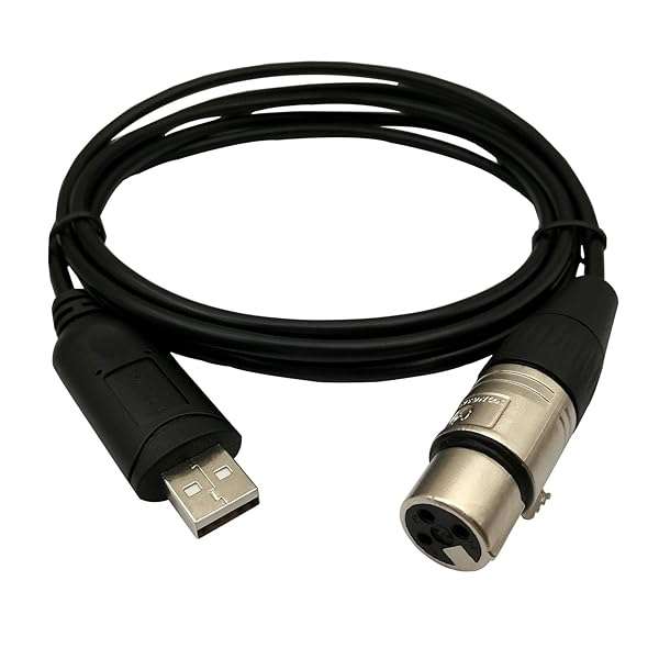 DSD TECH DSD TECH SH-RS09B USB to DMX Cable - 5.9FT for Freestyler & PI Open Lighting