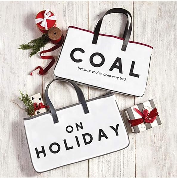 Santa Barbara Design Studio Creative Brands Large Face Canvas Tote for Holiday Adventures - View 3 of 3