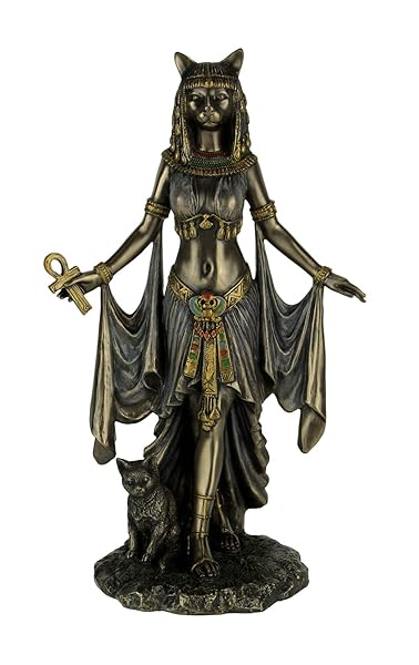 Veronese Design "Veronese Bastet Statue - 10" Egyptian Goddess of Protection Sculpture for Home Decor"