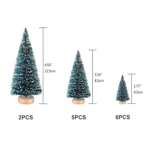 EMiEN EMiEN 45PCS Resin Winter Miniature Ornament Kits for DIY Christmas Scene Fairy Garden Dollhouse and Party Decoration Accessories - View 7 of 8