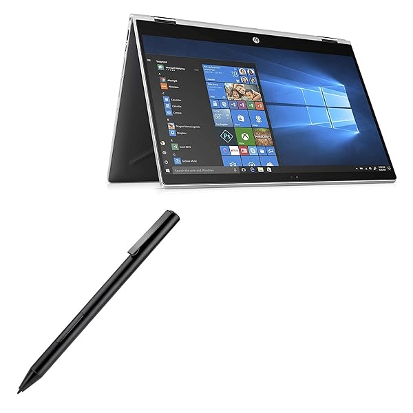 BoxWave Stylus Pen for HP Pavilion x360 11.6 inch ActiveStudio Electronic Stylus with Ultra Fine Tip Jet Black
