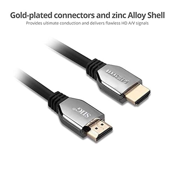 SIIG SIIG HDMI 2.1 Cable 8K Ultra High Speed 48Gbps 3.3ft Triple Shielded for High Performance Video and Audio - View 4 of 4