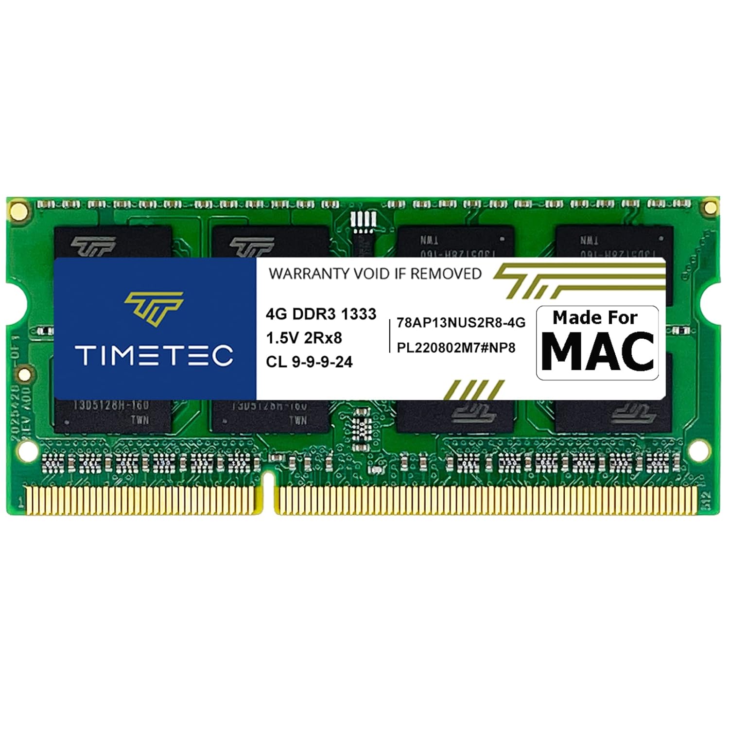 Timetec Timetec 16GB RAM Upgrade for iMac 2010 2011 DDR3 1333MHz PC3-10600 SODIMM Memory Module Compatible with iMac 11.3 12.1 12.2 - View 7 of 7