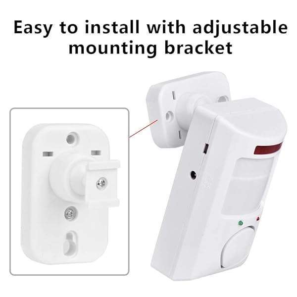 Wendry 105dB Alarm System with 30m Range - Infrared Motion Sensor Wall Alert for Home Security - View 7 of 10