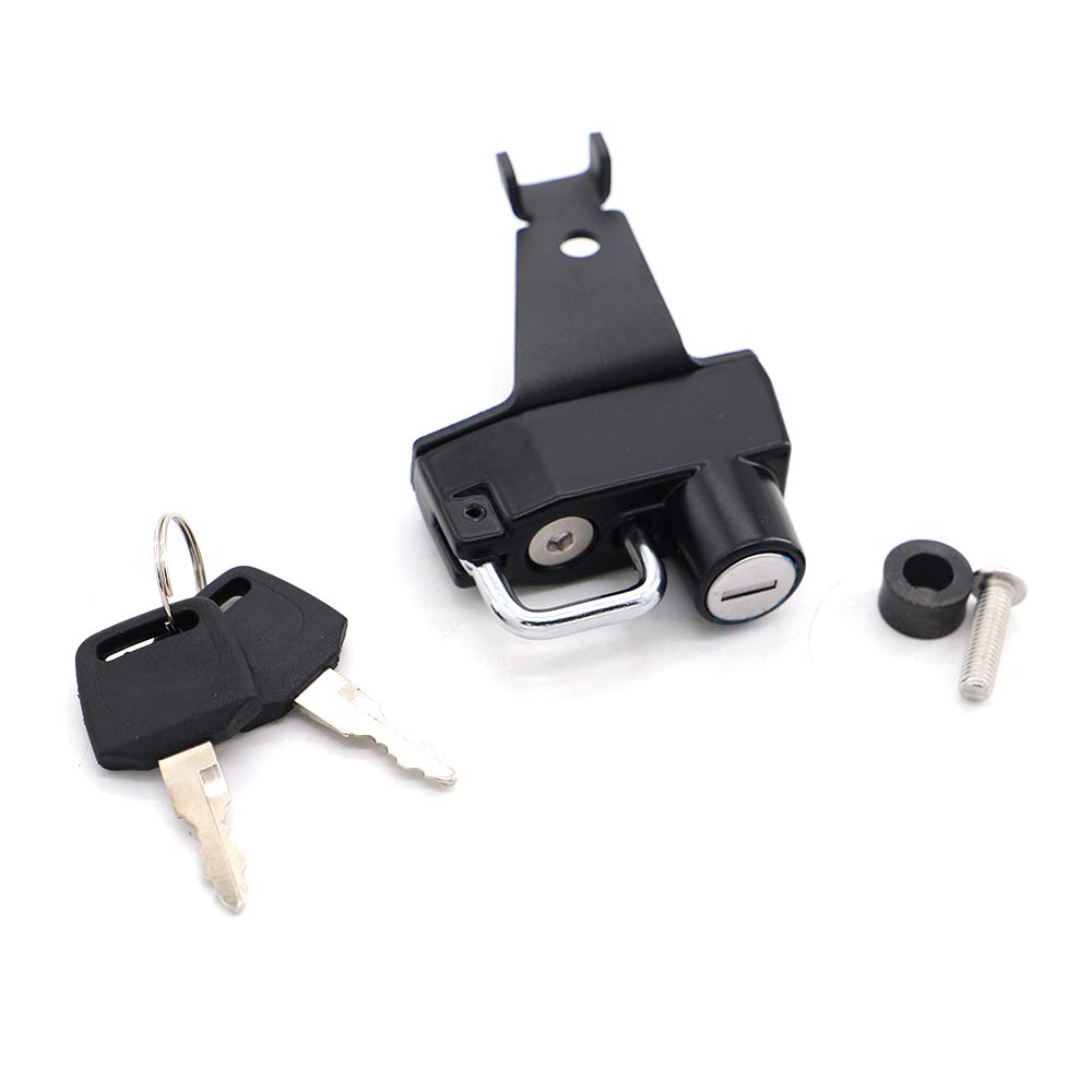 GUAIMI Motorcycle Helmet Lock Anti Theft Security Lock for Z125 Pro 2016 and Newer Black - View 2 of 6