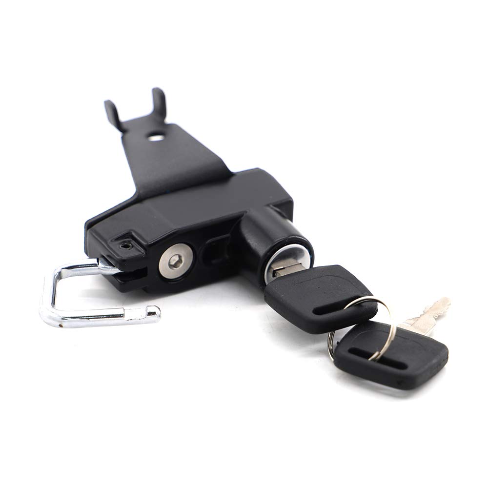 GUAIMI Motorcycle Helmet Lock Anti Theft Security Lock for Z125 Pro 2016 and Newer Black - View 6 of 6