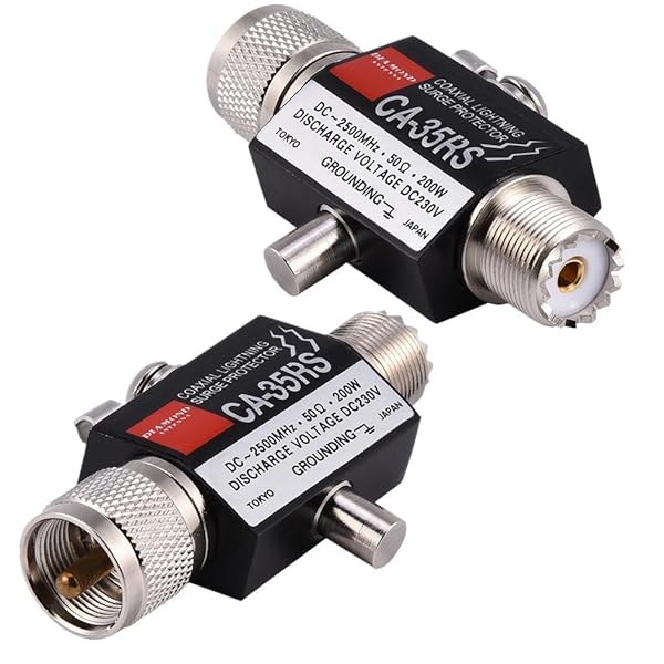 PUSOKEI Tangxi Coaxial Lightning Surge Protector CA-35RS 0-3000MHz Antenna Lightning Arrestor Male to Female UHF Connector for Enhanced Protection - View 5 of 8