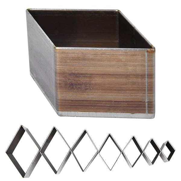 Hztyyier 7pcs Leather Punch Set - 20-50mm Rhombus Hole Cutter for DIY Craft, Bag, Belt & Wallet Making - View 6 of 8