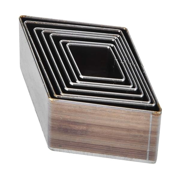 Hztyyier 7pcs Leather Punch Set - 20-50mm Rhombus Hole Cutter for DIY Craft, Bag, Belt & Wallet Making