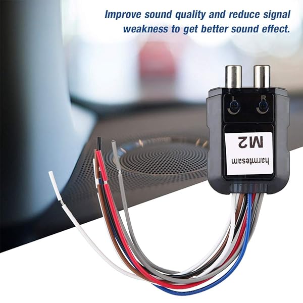 Qiilu Car Stereo Subwoofer High to Low Converter with Power Amplifier Control Wire for Enhanced Sound Quality - View 7 of 8
