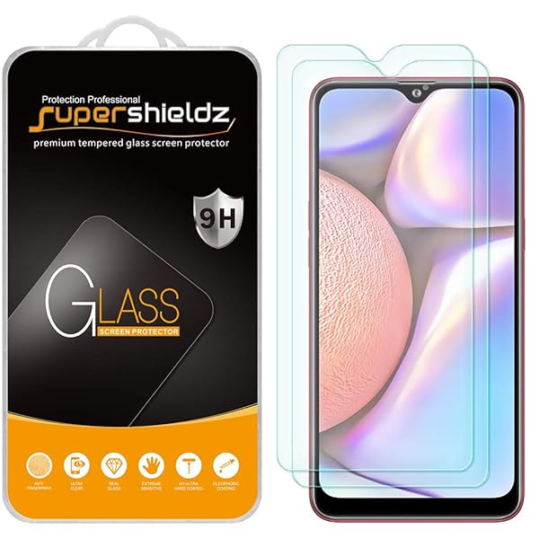 Supershieldz 2 Pack Tempered Glass Screen Protector for Samsung Galaxy A10s Anti Scratch Bubble Free