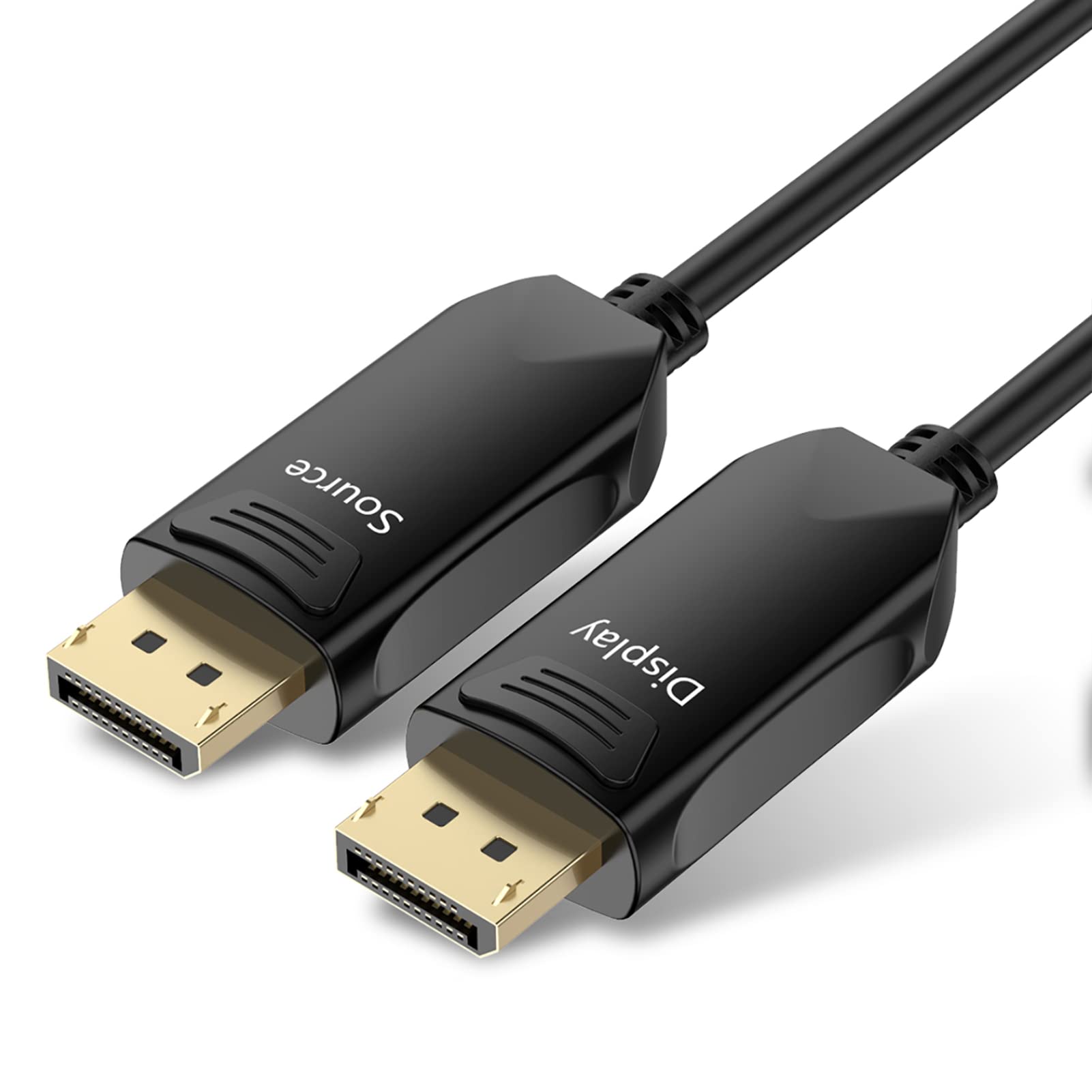 BIFALE High-Speed BIFALE DP Fiber Cable 100ft - 8K@60Hz, 4K@165Hz, Slim & Flexible DisplayPort 1.4 with Gold Plated Connectors