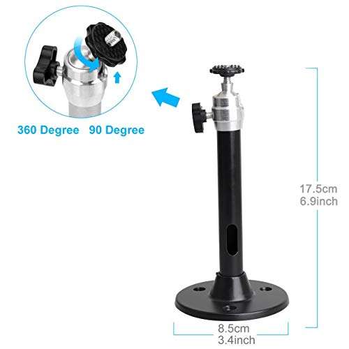 YiePhiot YiePhiot Mini Projector Mount Stand - Compatible with QKK, DR.J, Anker & More (175mm, Black) - View 6 of 8