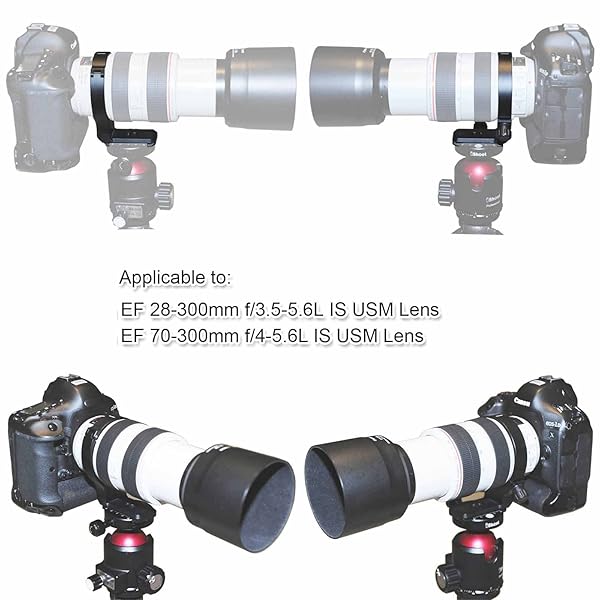 iShoot Tripod Mount Ring Camera Lens Collar Socket for Canon EF 28-300mm and 70-300mm Lenses with ARCA-Swiss Quick Release Plate - View 7 of 7
