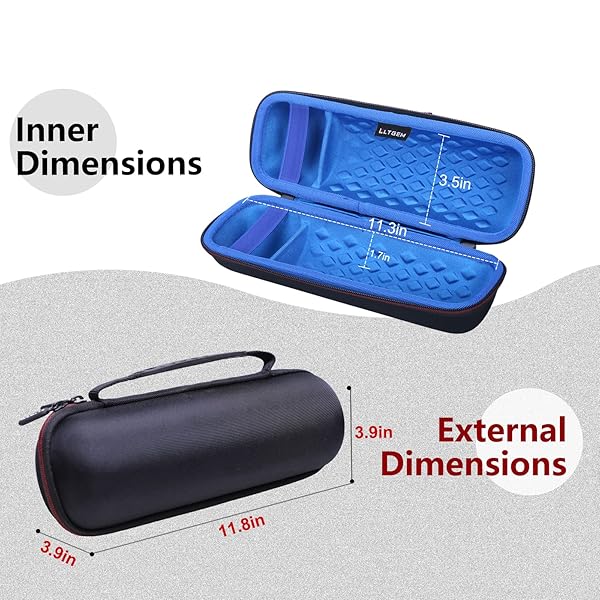 L LTGEM LTGEM EVA Hard Carrying Case for JBL FLIP 6 and FLIP 5 Waterproof Bluetooth Speaker Blue - View 9 of 10