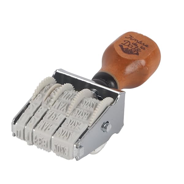 Hztyyier Wooden Handle Date Stamp for DIY Crafting: Perfect for Card Making & Scrapbooking - View 10 of 11