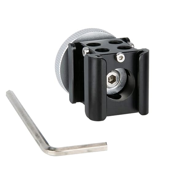 NICEYRIG NICEYRIG 3-Side Cold Shoe Mount 360 Degree Swivel with Triple Anti-Off Shoe Adapters, 1/4 Threads for Microphone, Flash Light, Monitor Mount Camera Phone Vlog Vlogging - 328 - View 6 of 10