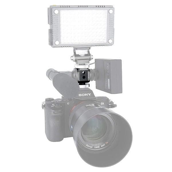 NICEYRIG NICEYRIG 3-Side Cold Shoe Mount 360 Degree Swivel with Triple Anti-Off Shoe Adapters, 1/4 Threads for Microphone, Flash Light, Monitor Mount Camera Phone Vlog Vlogging - 328 - View 8 of 10