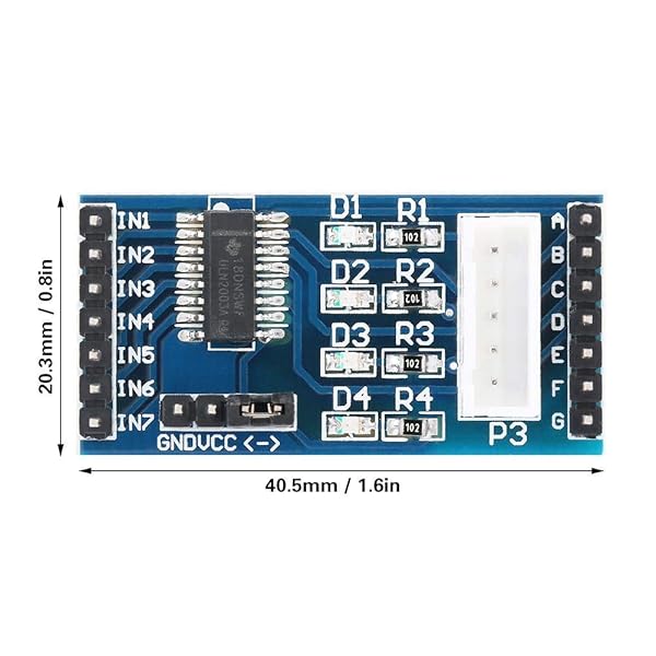 YWBL-WH 5 Pcs ULN2003 Stepper Motor Driver Board Module for 28BYJ-48 (5-12V) - High Performance & Easy Setup - View 4 of 11