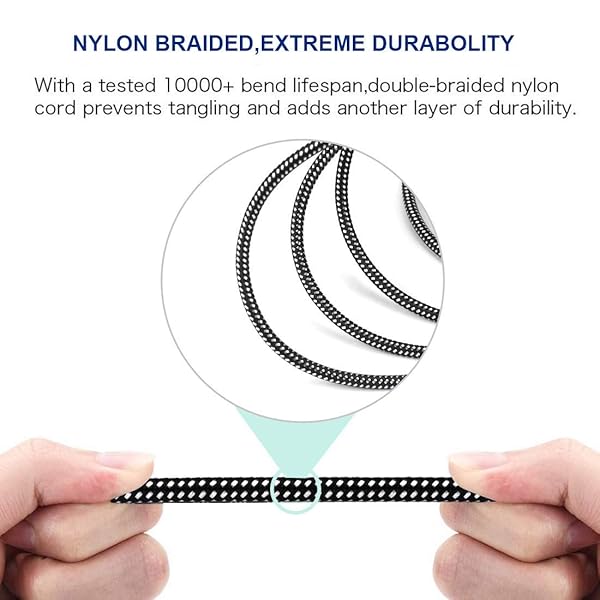 KINXIYU KINXIYU 30 FT XLR Male to 1/4 Inch TRS Cable Nylong Braided Balanced Interconnect Wire Mic Cord with Pure Copper Conductors - View 3 of 7