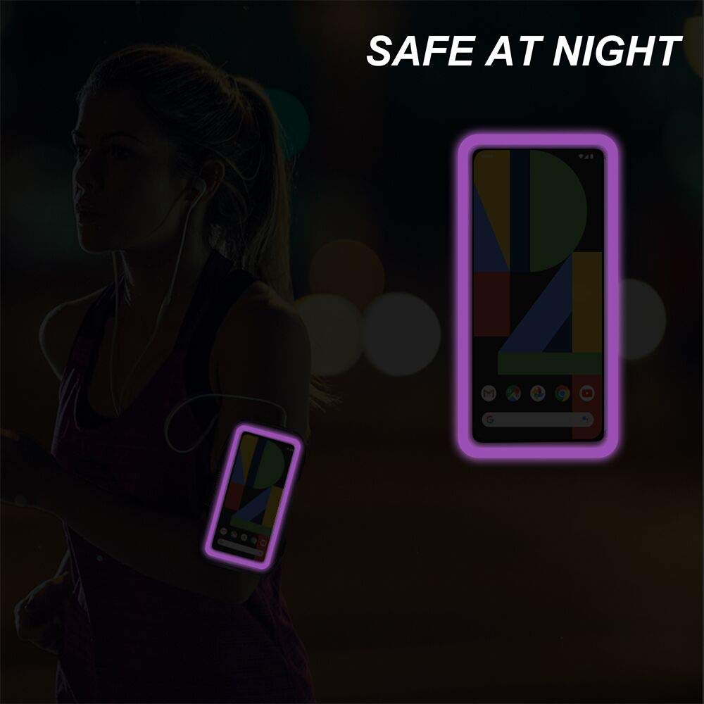 RUNBACH Running Armband for Google Pixel 8 7 6 6 Pro 5a 4XL 3a XL 3 XL Exercise Case with Card Slot Purple - View 4 of 9