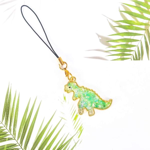 OLYCRAFT OLYCRAFT 20pcs Dinosaur Open Bezel Charms - Colorful Alloy Frame Pendants for Resin Jewelry Making - View 8 of 8