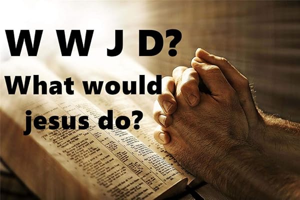 Sunling Dainty Braided Leather WWJD Bracelet Inspirational Religious Jewelry Gift for Men and Women - View 6 of 7