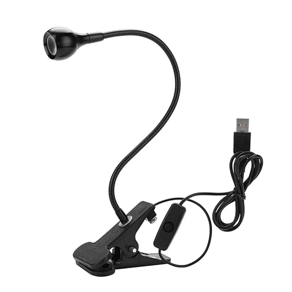 Zopsc USB 3W LED UV Ultraviolet Phone Glue Curing Lamp,Portable Clamp Flexible 360 Â° Desk Lamps,395 Wavelength,Plug and Play,for Repairing Phones,Fluorescent Agent Detection,Fluorescent Banknote