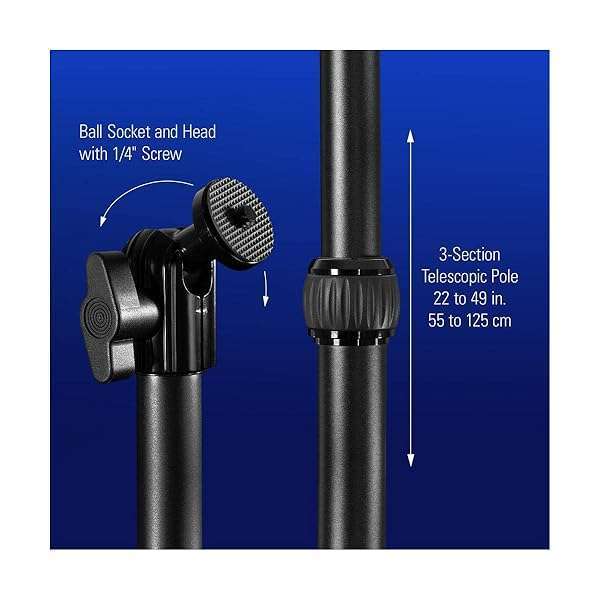 Elgato Elgato Master Mount L: Premium Desk Clamp for Cameras, Lights & Mics - Extendable to 125cm for Streaming & Videoconferencing - View 10 of 11