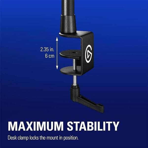 Elgato Elgato Master Mount L: Premium Desk Clamp for Cameras, Lights & Mics - Extendable to 125cm for Streaming & Videoconferencing - View 11 of 11