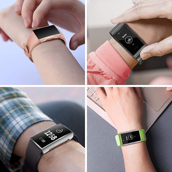 FINTIE Fintie Screen Protector for Fitbit Charge 4 3 3SE Soft Slim TPU Case Cover Full-Around Bumper Shell Pack of 3 - View 9 of 11