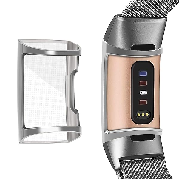 FINTIE Fintie Screen Protector for Fitbit Charge 4 3 3SE Soft Slim TPU Case Cover Full-Around Bumper Shell Pack of 3 - View 11 of 11