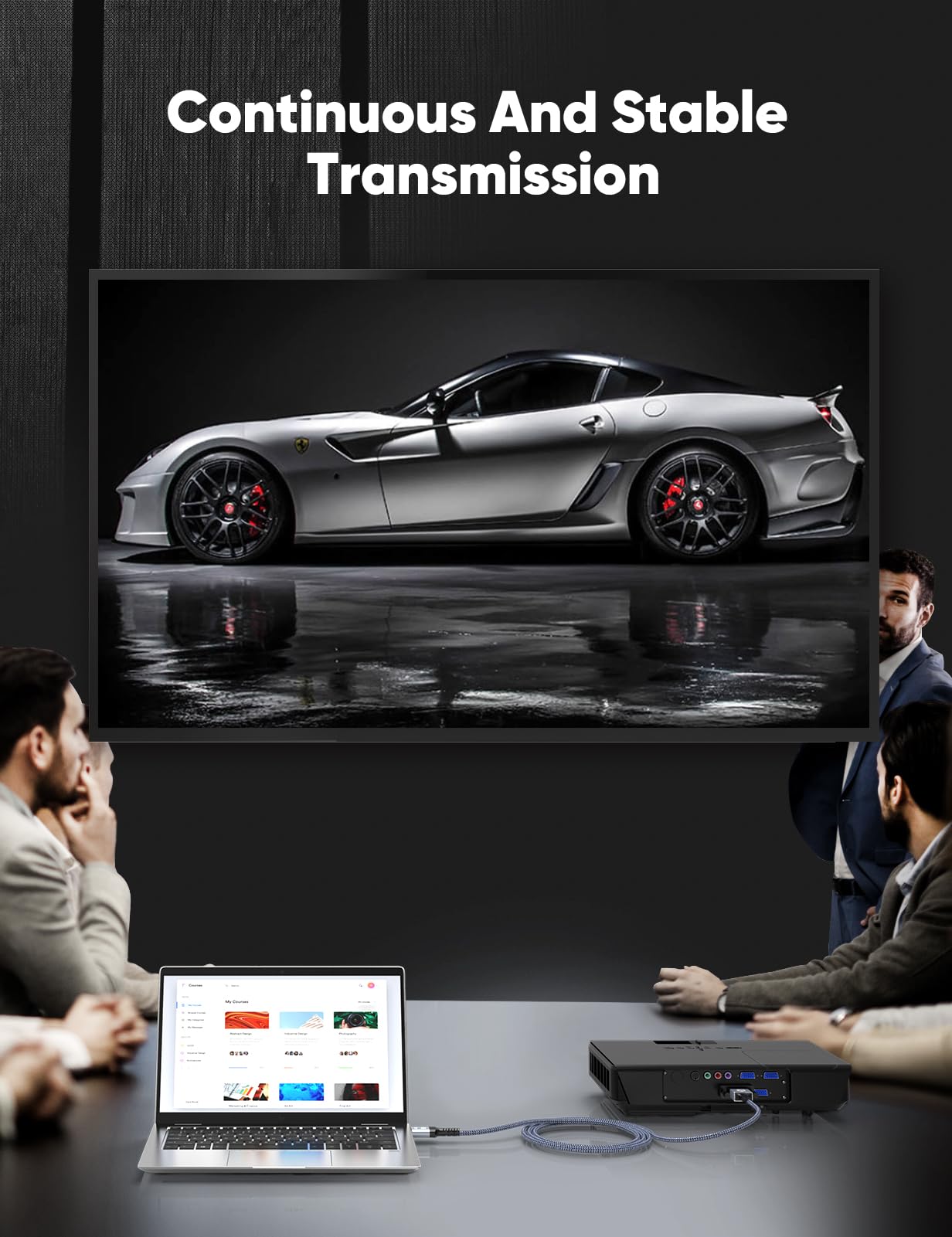 Capshi Capshi HDMI to DVI Adapter Cable 6FT High-Speed Gold-Plated Bi-Directional Nylon Braid 1080p for Television Monitor Video Card Graphics Card - View 7 of 8