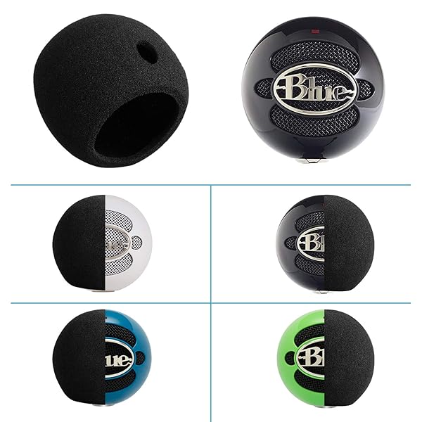 ChromLives Chromlives Mic Foam Cover for Blue Snowball Ice Pop Filter Windscreen Compatible Accessory - View 5 of 7
