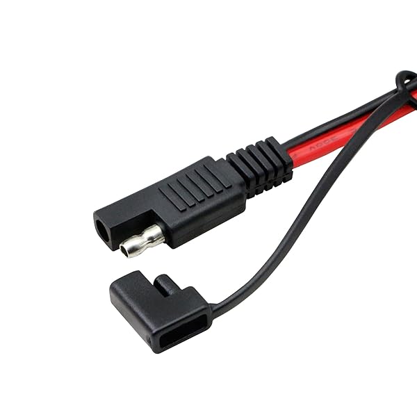 CERRXIAN CERRXIAN 6.5FT 14AWG SAE to SAE Quick Disconnect Power Cable for Solar Panels and Batteries Black Red 2m - View 4 of 7