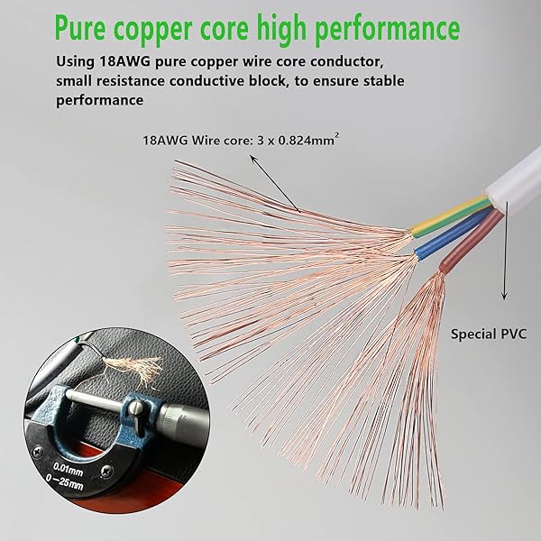 SinLoon SinLoon UL-LP Certified T5 T8 LED Lamp Connecting Wire Ceiling Lights Integrated Tube Cable Linkable Cords 16 Inch 10-Pack - View 2 of 7