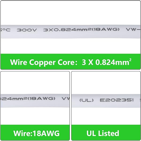 SinLoon SinLoon UL-LP Certified T5 T8 LED Lamp Connecting Wire Ceiling Lights Integrated Tube Cable Linkable Cords 16 Inch 10-Pack - View 3 of 7