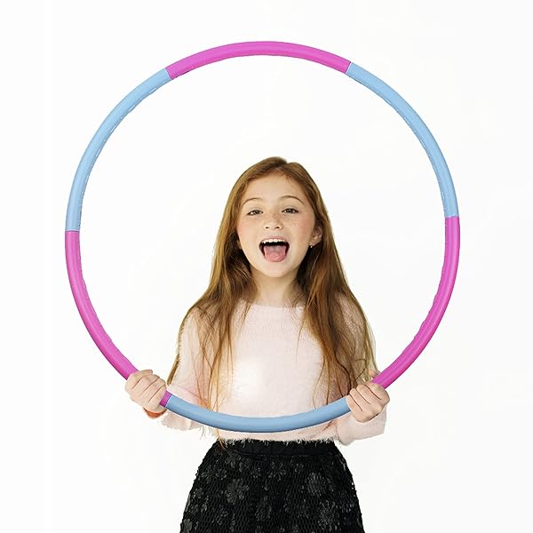 Beakabao Beakabao Adjustable Exercise Hoops Set for Kids 6 Parts Fitness Toys for Gymnastics Dance Party Games and Pet Training 29 Inches