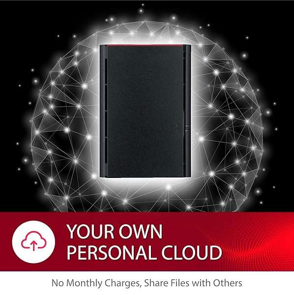 BUFFALO BUFFALO LinkStation SoHo 220 8TB NAS: Ideal Network Storage for Home Office & Small Business - View 4 of 7