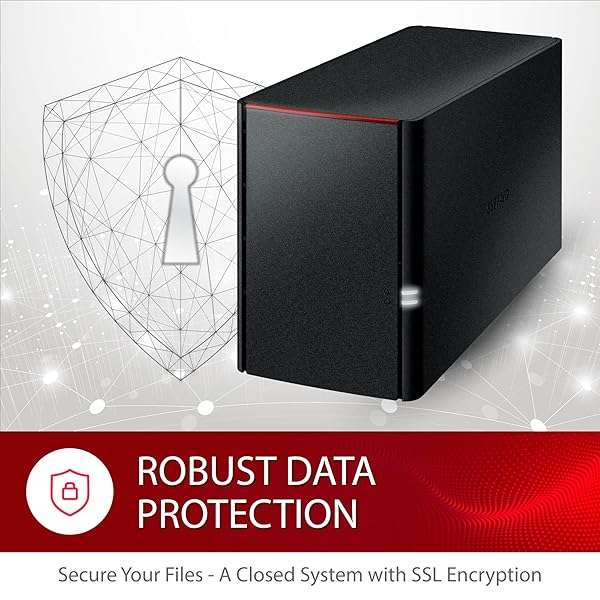 BUFFALO BUFFALO LinkStation SoHo 220 8TB NAS: Ideal Network Storage for Home Office & Small Business - View 6 of 7