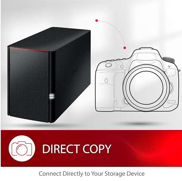 BUFFALO BUFFALO LinkStation SoHo 220 8TB NAS: Ideal Network Storage for Home Office & Small Business - View 7 of 7