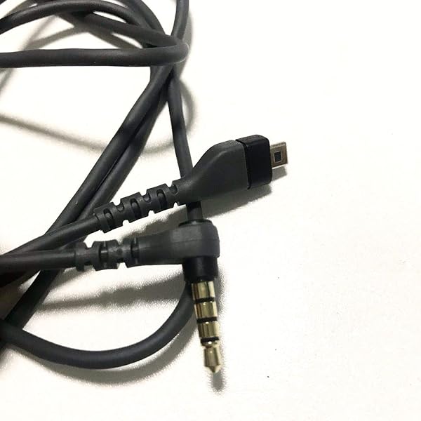 LZYDD LZYDD Replacement Audio Cable for SteelSeries Arctis Headsets 1.3m 8-pin to 3.5mm Black Gaming Accessory - View 4 of 5