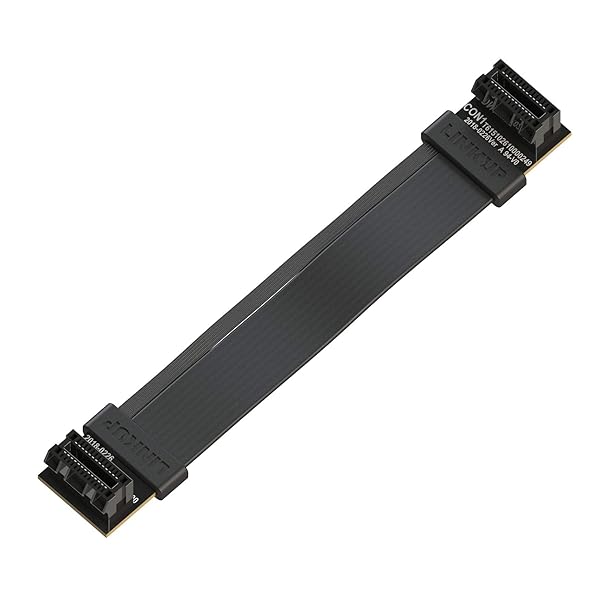 LINKUP LINKUP 12cm Flexible SLI Bridge Cable for NVIDIA GPUs - High-Speed, Premium Shielding, 85 Ohm Design