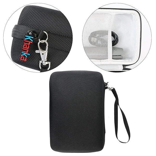 khanka Khanka Hard Travel Case for DJI OSMO Mobile 3 OM 4 Lightweight Portable Gimbal Stabilizer Black - View 9 of 9