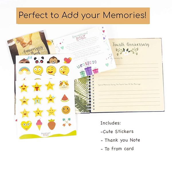 Unconditional ROSIE Unconditional ROSIE Wedding Memories Chronicle Hardcover Journal for 50 Years of Love Thoughtful Gifts for Happy Couples - View 2 of 8